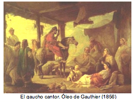 El gaucho cantor. leo de Gauthier (1856) 