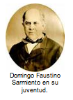 Domingo Faustino Sarmiento en su juventud. 
