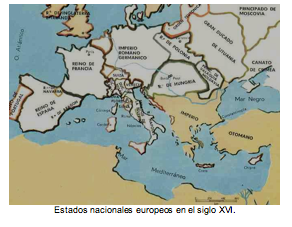 Estados nacionales europeos en el siglo XVI. 