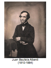 Text Box:   Juan Bautista Alberdi (1810-1884) 