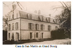 Text Box:   Casa de San Mart�n en Grand Bourg 