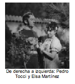 Text Box:   De derecha a izquierda: Pedro Tocci y Elsa Martï¿½nez  