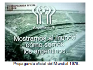 Propaganda oficial del Mundial 1978. 