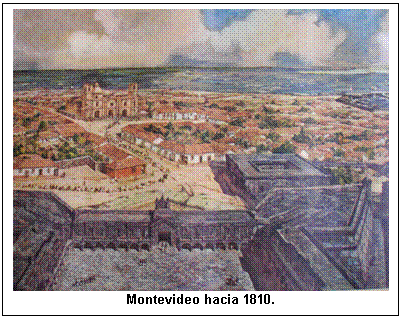 Montevideo hacia 1810.