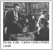De izq. a der.: Carlos Cores y Pedro Laxalt.   